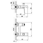 Смеситель для ванны Azario Exquisite AZ-VSN238340C цвет Хром-5