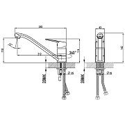 Смеситель для кухни Azario AZ-WSA654235AJ цвет Хром-1