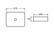 Раковина-чаша Azario 51 AZ-2178-MB цвет Черный матовый-2