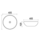 Раковина-чаша Azario 40.5 AZ415 цвет Белый-2