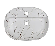 Раковина Azario 50.5 AZ-2202-M851 цвет Светлый мрамор-2