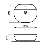 Раковина Azario 50.5 AZ-2202-M851 цвет Светлый мрамор-3
