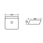Раковина-чаша Azario 39 AZ-2241 цвет Белый глянцевый-3