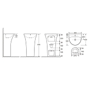 Раковина Azario Fretta Round 48 AZ-307 цвет Белый-8