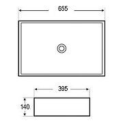 Раковина-чаша Azario 65.5 AZ416 цвет Белый-2