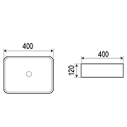 Раковина-чаша Azario 40 AZ-4322 цвет Белый-2