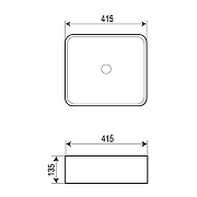 Раковина-чаша Azario 41.5 AZ-7050DMB цвет Черный-2