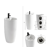 Раковина Azario Tea 45 AZ-M30148 цвет Белый-6