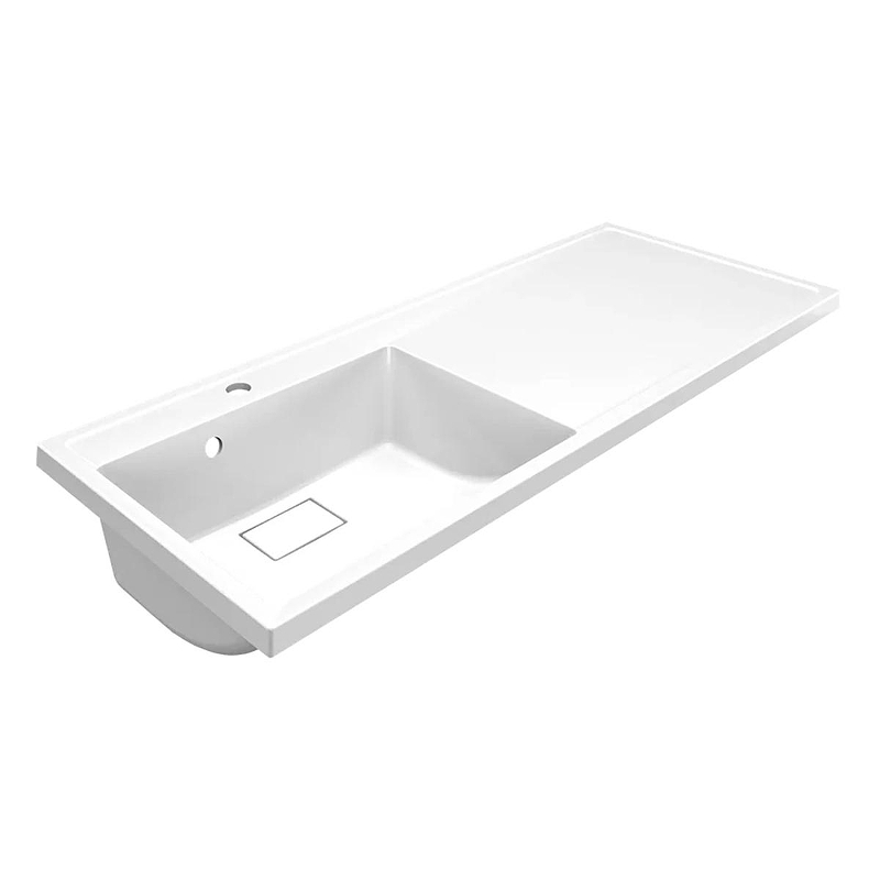 Раковина Azario Paola Magenta 110 L CS00078450 с местом под стиральную машину 