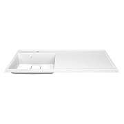 Раковина Azario Paola Magenta 120 L CS00078451 с местом под стиральную машину цвет Белый-1