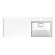 Раковина Azario Paola Magenta 120 R CS00078452 с местом под стиральную машину цвет Белый-2