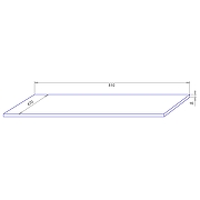 Столешница под раковину Azario Мила 81 CS00091938 цвет Белый матовый-2