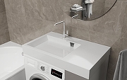 Раковина Azario Ritsa 80 CS00093810 с местом под стиральную машину цвет Белый-8