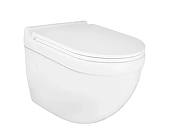 Унитаз Azario Fora AZ-0017-UQ1 подвесной цвет Белый с сиденьем Микролифт-1
