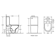 Унитаз компакт Azario AZ-2157 цвет Белый с бачком и сиденьем Микролифт-1