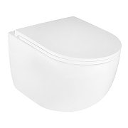 Унитаз Azario Terso AZ-092E-UQ3 подвесной цвет Белый с сиденьем Микролифт-1