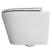 Унитаз Azario Vento AZ-1046 подвесной цвет Белый с сиденьем Микролифт-6