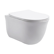 Унитаз Azario Lista AZ-1177T подвесной цвет Белый с сиденьем Микролифт