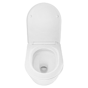 Унитаз Azario Lista AZ-1177T подвесной цвет Белый с сиденьем Микролифт-1