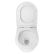 Унитаз Azario Lista AZ-1177T подвесной цвет Белый с сиденьем Микролифт-2