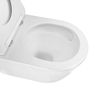 Унитаз Azario Lista AZ-1177T подвесной цвет Белый с сиденьем Микролифт-4