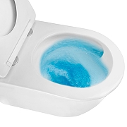 Унитаз Azario Lista AZ-1177T подвесной цвет Белый с сиденьем Микролифт-5