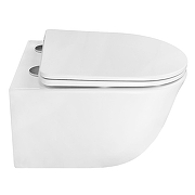 Унитаз Azario Lista AZ-1177T подвесной цвет Белый с сиденьем Микролифт-6