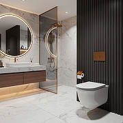 Унитаз Azario Lista AZ-1177T подвесной цвет Белый с сиденьем Микролифт-11