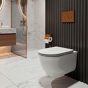 Унитаз Azario Lista AZ-1177T подвесной цвет Белый с сиденьем Микролифт-12