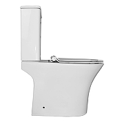 Унитаз компакт Azario Fretta Round AZ-1217 + AZ-1216 цвет Белый с бачком и сиденьем Микролифт-7