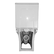 Унитаз компакт Azario Fretta Round AZ-1217 + AZ-1216 цвет Белый с бачком и сиденьем Микролифт-8