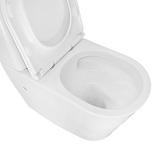 Унитаз компакт Azario Lander AZ-1257A цвет Белый с бачком и сиденьем Микролифт-5
