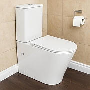 Унитаз компакт Azario Lander AZ-1257A цвет Белый с бачком и сиденьем Микролифт-13