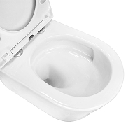 Унитаз Azario Velo AZ-1273WHD подвесной цвет Белый с сиденьем Микролифт-5