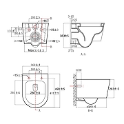 Унитаз Azario Velo AZ-1273WHD подвесной цвет Белый с сиденьем Микролифт-10