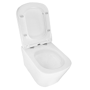 Унитаз Azario Vesper AZ-1373WH подвесной цвет Белый с сиденьем Микролифт-3