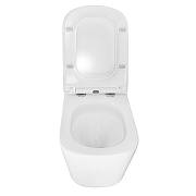 Унитаз Azario Vesper AZ-1373WH подвесной цвет Белый с сиденьем Микролифт-4