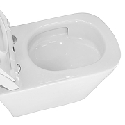 Унитаз Azario Vesper AZ-1373WH подвесной цвет Белый с сиденьем Микролифт-5