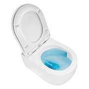 Унитаз Azario Rime AZ-1683WHD подвесной цвет Белый с сиденьем Микролифт-5