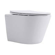 Унитаз Azario Vacio AZ-1904T подвесной цвет Белый с сиденьем Микролифт-1