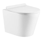 Унитаз Azario Vento AZ-2001 SP подвесной цвет Белый с сиденьем Микролифт