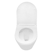 Унитаз Azario Vela AZ-2480 подвесной цвет Белый с сиденьем Микролифт-2