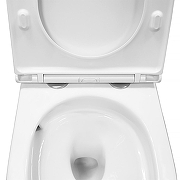 Унитаз Azario Vela AZ-2480 подвесной цвет Белый с сиденьем Микролифт-4