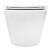 Унитаз Azario Vela AZ-2480 подвесной цвет Белый с сиденьем Микролифт-8