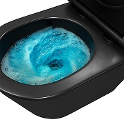 Унитаз Azario Vela AZ-2480MB подвесной цвет Черный матовый с сиденьем Микролифт-13