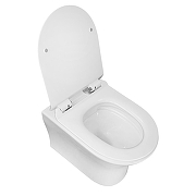 Унитаз Azario Fretta Round AZ-2617E подвесной цвет Белый с сиденьем Микролифт-1