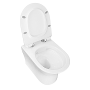 Унитаз Azario Fretta Round AZ-2617E подвесной цвет Белый с сиденьем Микролифт-2