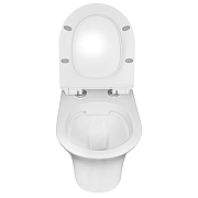 Унитаз Azario Fretta Round AZ-2617E подвесной цвет Белый с сиденьем Микролифт-3