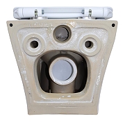 Унитаз Azario Fretta Round AZ-2617E подвесной цвет Белый с сиденьем Микролифт-8