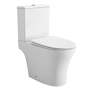 Унитаз компакт Azario Reina AZ-2785T цвет Белый с бачком и сиденьем Микролифт